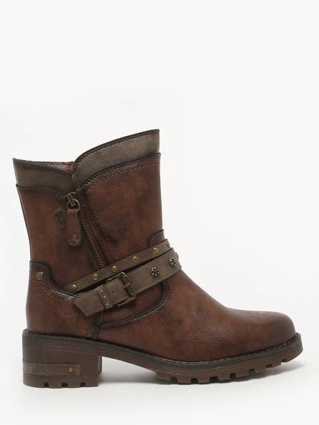 Enkellaarsjes Mustang Bruin women M0082002